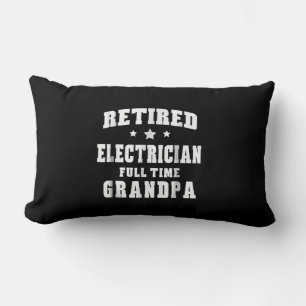 Cojín Lumbar Regalo masculino del abuelo de tiempo completo jub