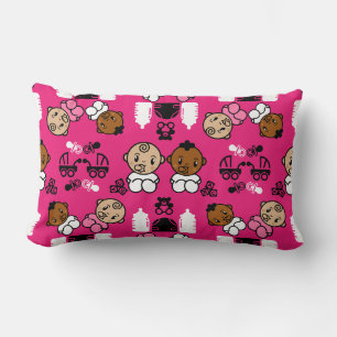Cojín Lumbar Regalo único de Recién nacido rosa