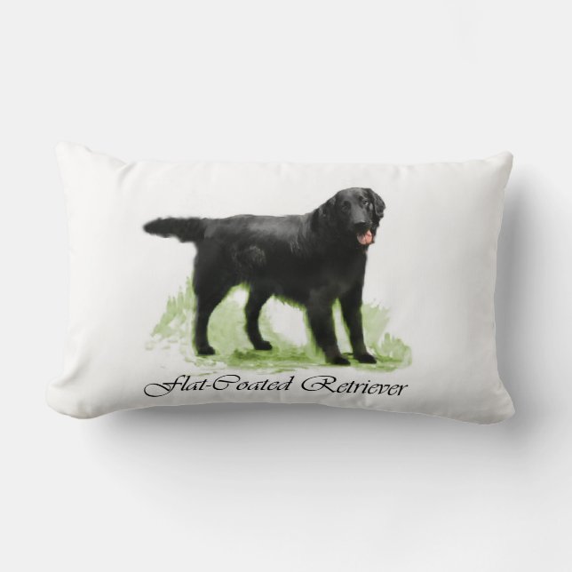 Cojín Lumbar Regalos de arte de recuperación plana (Anverso)