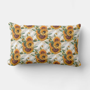 Cojín Lumbar Regalos de girasol Mirar El Girasol