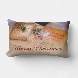 Cojín Lumbar Regalos festivos como motivo de Navidad