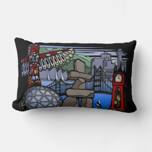 Cojín Lumbar Regalos históricos de Vancouver Souvenir Pillow Va