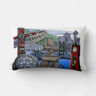 Cojín Lumbar Regalos históricos de Vancouver Souvenir Pillow Va