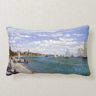 Cojín Lumbar Regata de Claude Monet en Sainte-Adresse