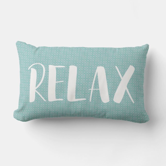 Cojín Lumbar Relax Beach House Seafoam Green Lumbar Pillow (Anverso)