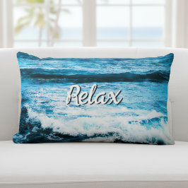 Cojín Lumbar Relax Hawaii Turquoise Ocean Waves Foto Script