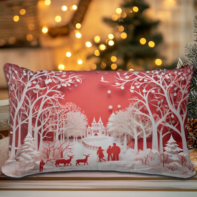 Cojín Lumbar Renos 3D y personas en las aldeas (Subido por el creador)