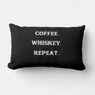 Cojín Lumbar Repetición de Coffee Whiskey