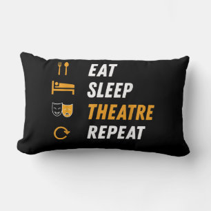 Cojín Lumbar Repetición del Teatro Sleep Eat - Gráfica musical