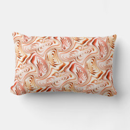 Cojín Lumbar Repitiendo formando una flor rojiza o una mariposa