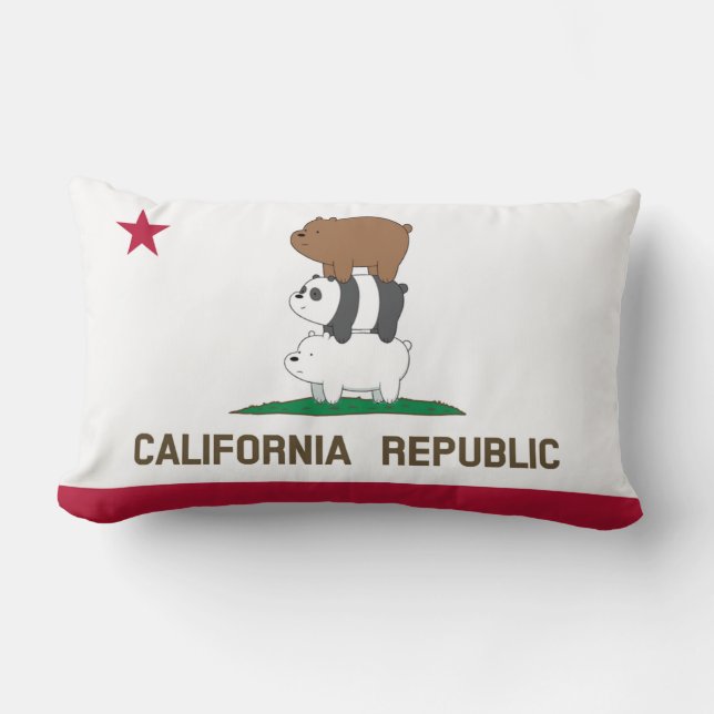 Cojín Lumbar Republica al pajar de California (Anverso)