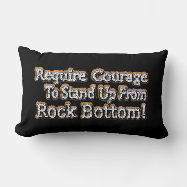 Cojín Lumbar "Requerir Valor" Diseño Cuto. ¡Hazte con una en Za (Anverso)