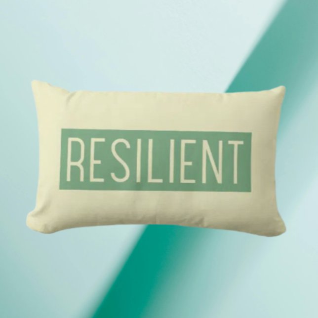 Cojín Lumbar RESILIENT Throw Pillow – Strength You Can Lean On (Subido por el creador)