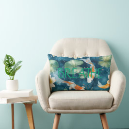 Cojín Lumbar "Respira" y "Namaste", Koi Design, ¡Personalízalo!