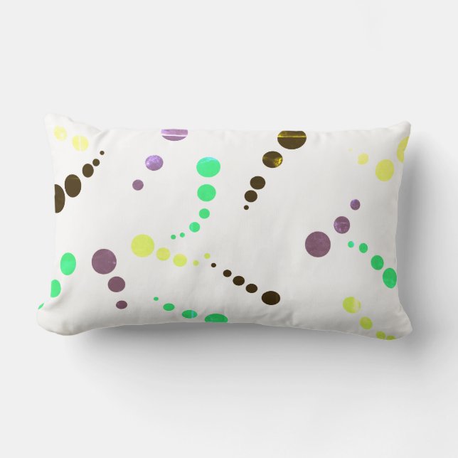 Cojín Lumbar Resumen De Arte Pintando Un Cuchillo De Una Especi (Anverso)