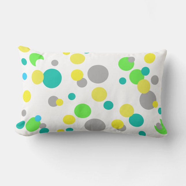 Cojín Lumbar Resumen De Arte Pintando Un Cuchillo De Una Especi (Anverso)