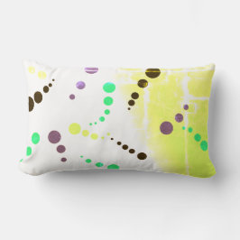 Cojín Lumbar Resumen De Arte Pintando Un Cuchillo De Una Especi