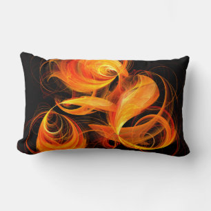 Cojín Lumbar Resumen de bola de fuego Pillow Art Lumbar