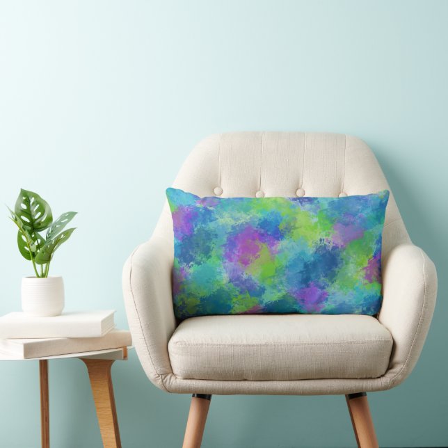 Cojín Lumbar Resumen de Hydrangeas (Silla)
