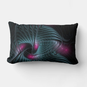 Cojín Lumbar Resumen de la fantasía colorida fractal