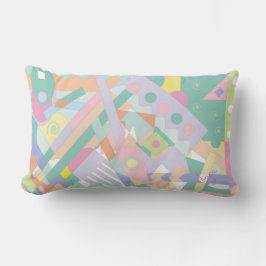 Cojín Lumbar Resumen moderno Moda de patrón geométrico moda