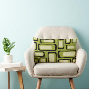 Cojín Lumbar Resumen moderno Retro Mid Century