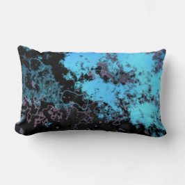 Cojín Lumbar Resumen negro morado azul