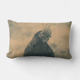 Cojín Lumbar Retrato de gallo
