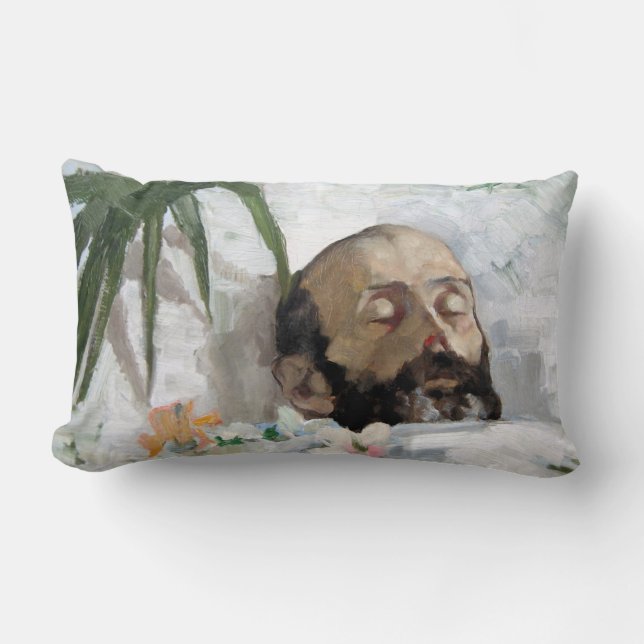 Cojín Lumbar Retrato de un muerto (mortalidad y muerte) (Art. (Anverso)
