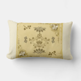 Cojín Lumbar Retro de cosecha colorida con encaje y flores