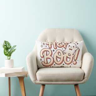 Cojín Lumbar Retro Ghost "¡Hey Boo!"
