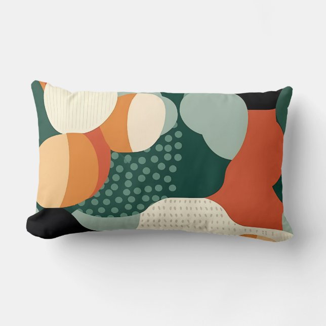 Cojín Lumbar Retro Organic Pebble Pillow (Anverso)
