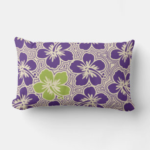 Cojín Lumbar Reversible Hibisco Hawaiano Isla