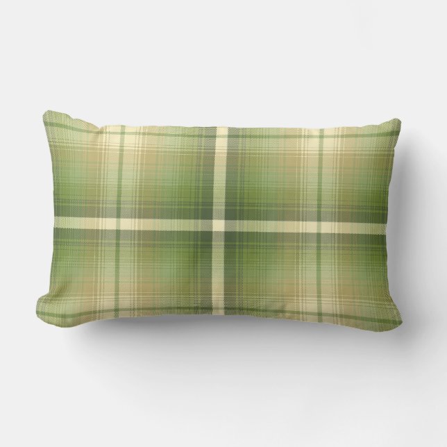 Cojín Lumbar Reversible psicodélico de la tela escocesa del (Anverso)