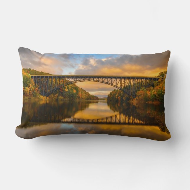 Cojín Lumbar Rey francés Bridge en caída (Anverso)