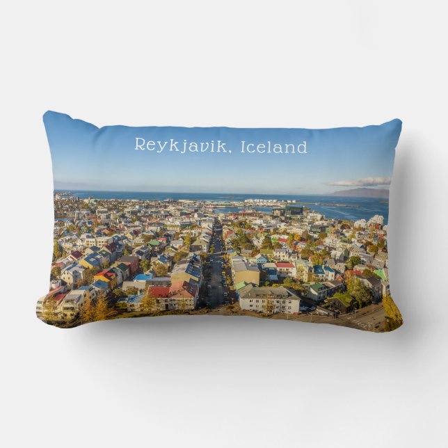 Cojín Lumbar Reykjavik Islandia (Anverso)