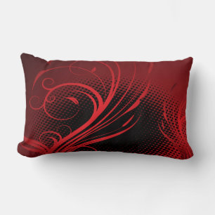 Cojín Lumbar Rich Red Abstract American MoJo Pillow