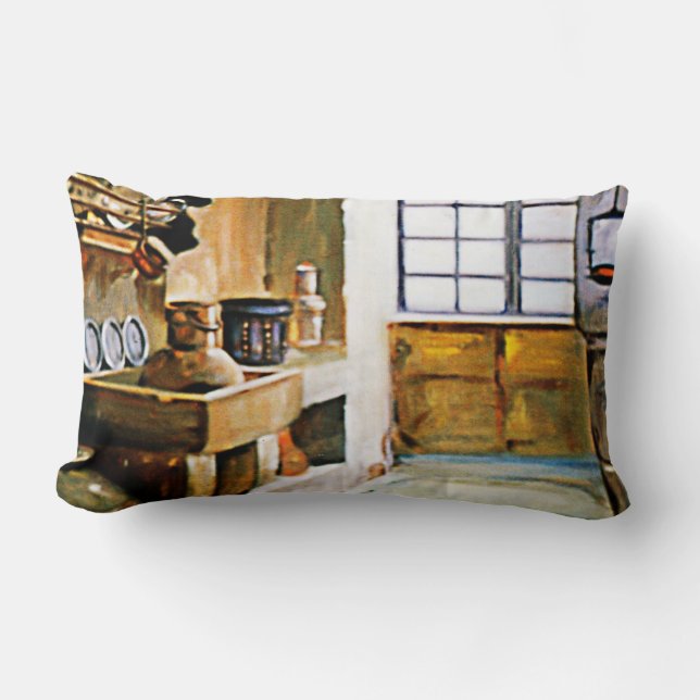 Cojín Lumbar Rincón gallego (Apunte)/Galician nook (Sketch) (Anverso)