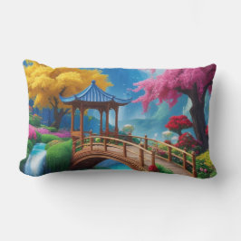 Cojín Lumbar "Río de los sueños - Fantasía Río Turquesa