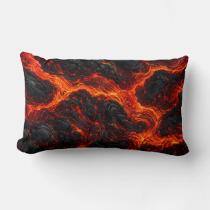 Cojín Lumbar Ríos de Fuego Volcánico Decorativos