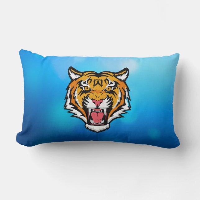 Cojín Lumbar Roaring Tiger Head-25818 Travel Mug (Anverso)