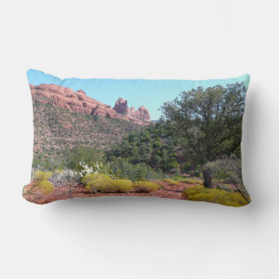 Cojín Lumbar Rocas Rojas y Cactus II en Sedona Arizona