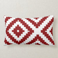 Rojo y blanco geométricos del modelo del zigzag