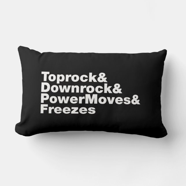 Cojín Lumbar Rompiendo movimientos (breakdance) (Anverso)