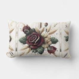 Cojín Lumbar Rosa romántico inglés Jardín Pillow