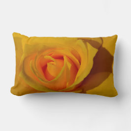 Cojín Lumbar Rosa romántico rosa naranja de rosa amarillo