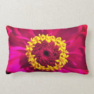 Cojín Lumbar Rosado vivo y rojo