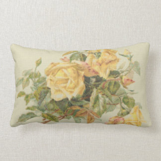 Cojín Lumbar Rosas amarillos del estilo de la tapicería
