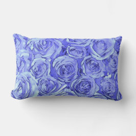 Cojín Lumbar Rosas azules claros