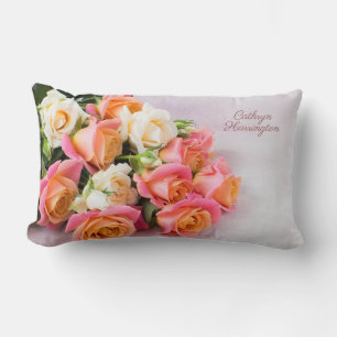 Cojín Lumbar Rosas de nombres personalizados